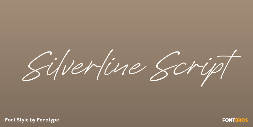 Silverline Script Poster