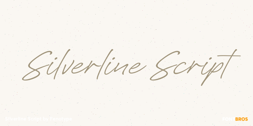 Silverline Script Poster