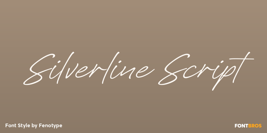 Silverline Script Poster