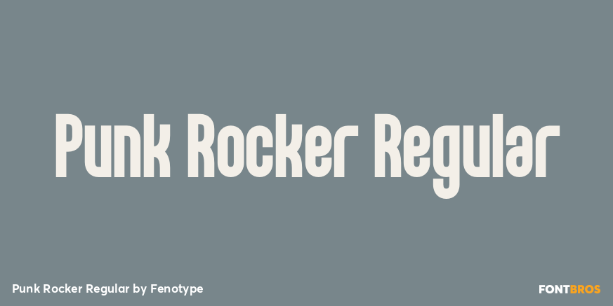Punk Rocker Regular Font Poster #1