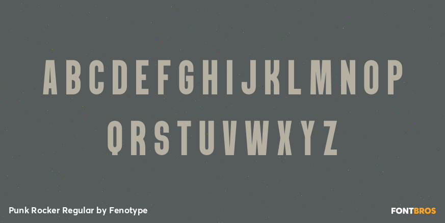 Punk Rocker Regular Font Poster #2