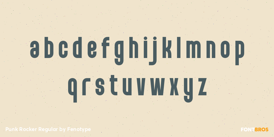 Punk Rocker Regular Font Poster #3