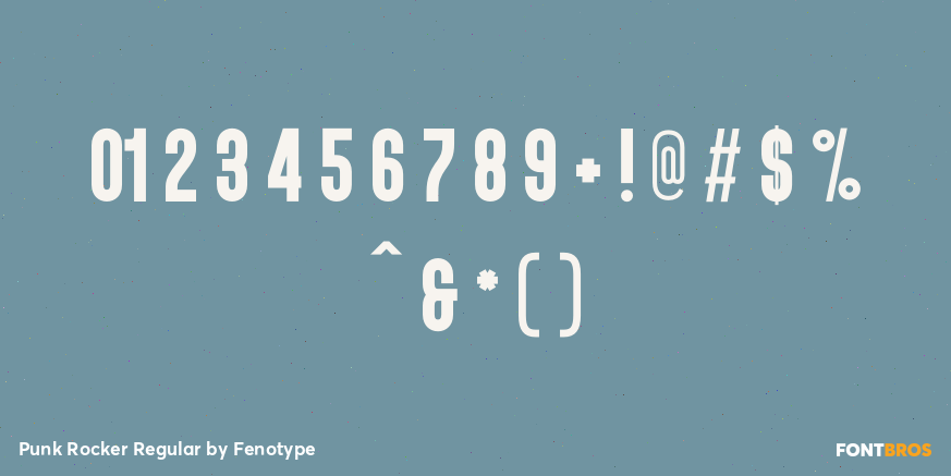 Punk Rocker Regular Font Poster #4