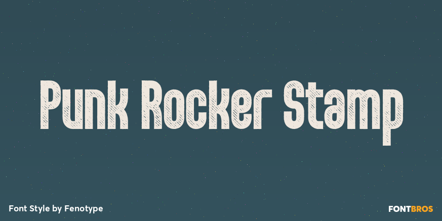 Punk Rocker Stamp Poster