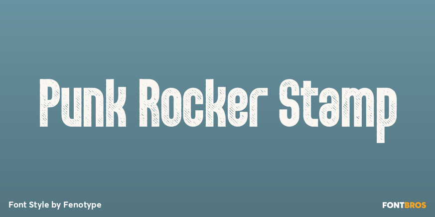 Punk Rocker Stamp Poster