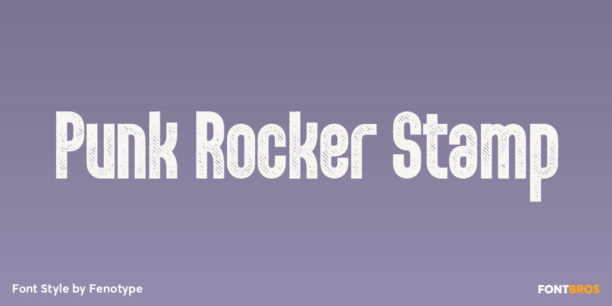 Punk Rocker Stamp Poster