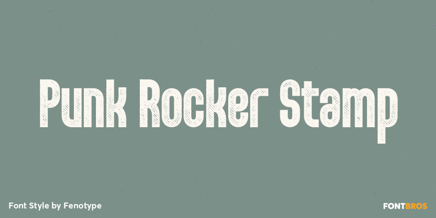 Punk Rocker Stamp Poster