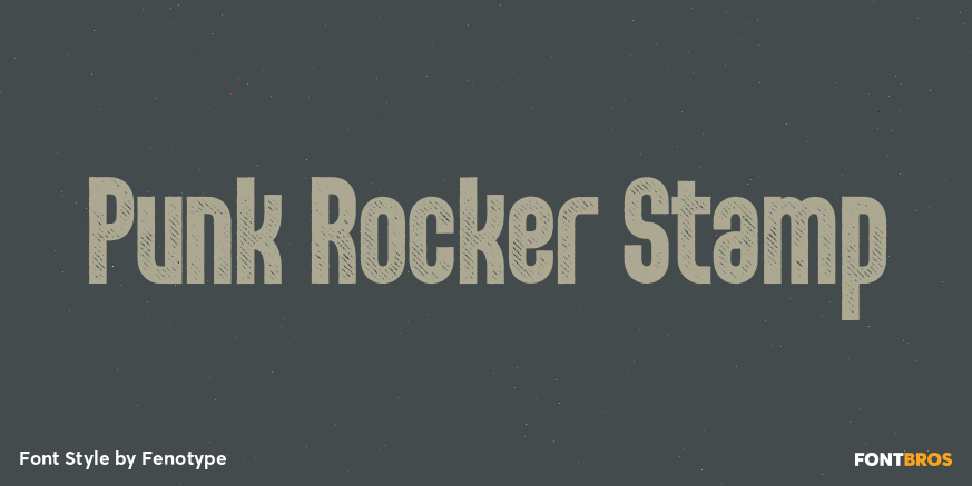 Punk Rocker Stamp Poster