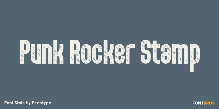 Punk Rocker Stamp Poster