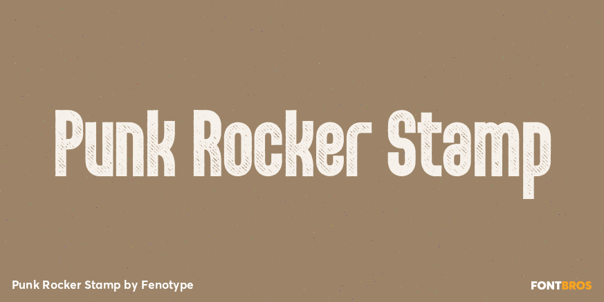 Punk Rocker Stamp Poster