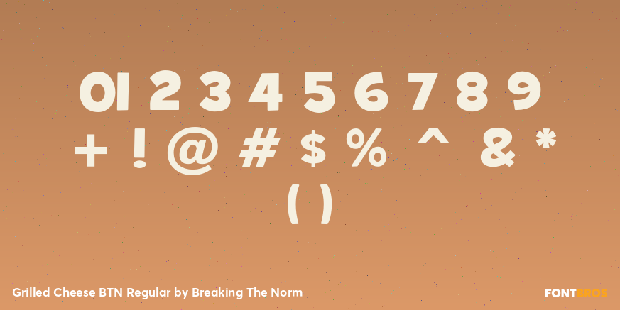Grilled Cheese BTN Regular Font Poster #1