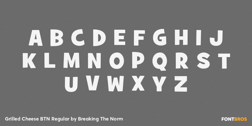 Grilled Cheese BTN Regular Font Poster #2