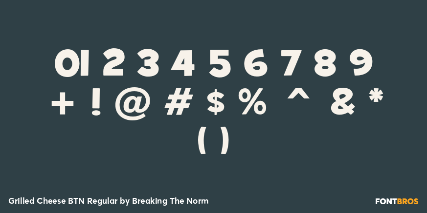 Grilled Cheese BTN Regular Font Poster #4