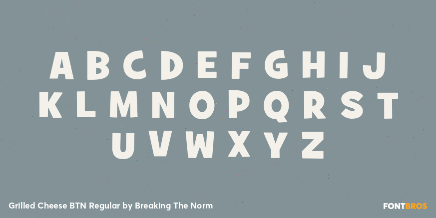 Grilled Cheese BTN Regular Font Poster #1