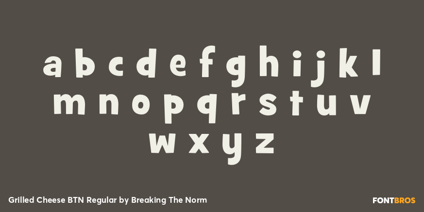 Grilled Cheese BTN Regular Font Poster #1