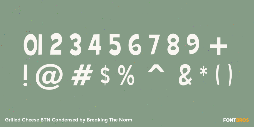 Grilled Cheese BTN Condensed Font Poster #4