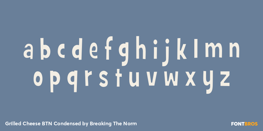 Grilled Cheese BTN Condensed Font Poster #1