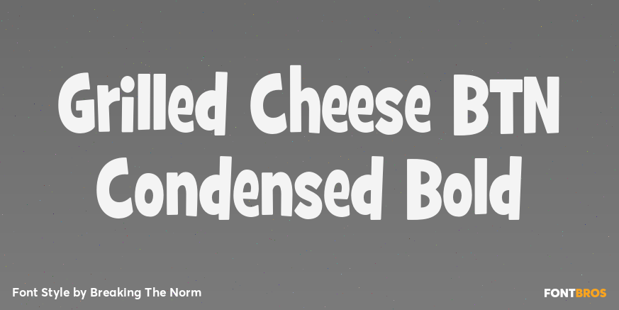 Grilled Cheese BTN Condensed Bold Poster