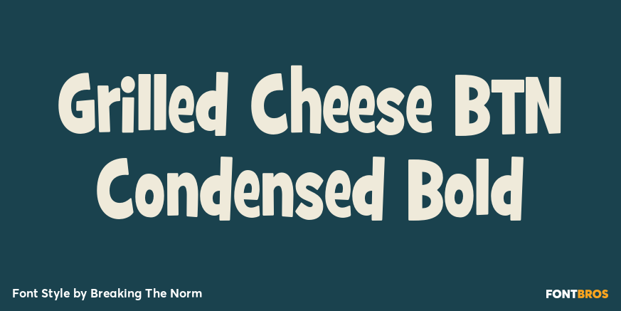 Grilled Cheese BTN Condensed Bold Poster