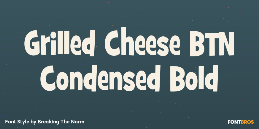 Grilled Cheese BTN Condensed Bold Poster