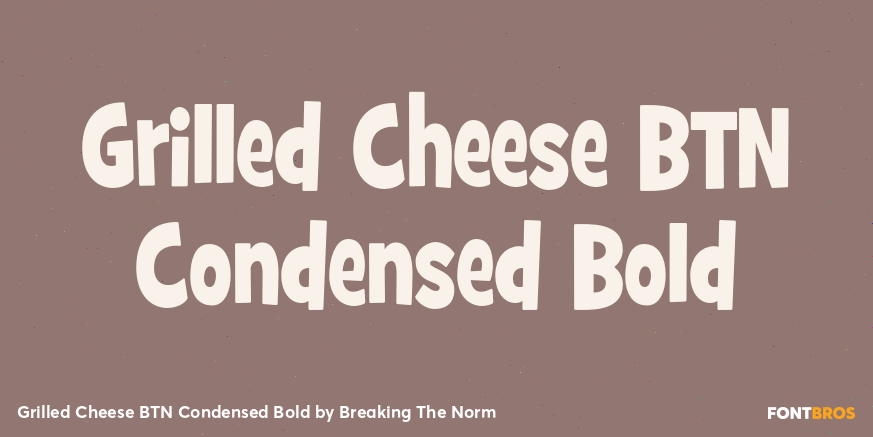 Grilled Cheese BTN Condensed Bold Poster