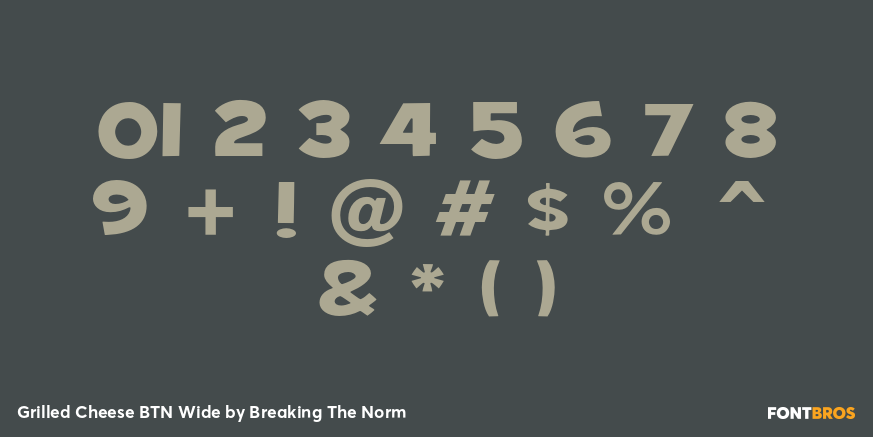 Grilled Cheese BTN Wide Font Poster #1