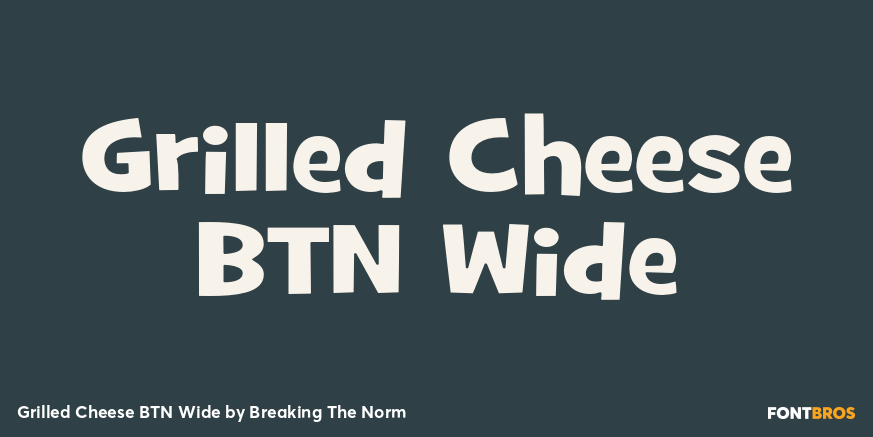 Grilled Cheese BTN Wide Font Poster #1