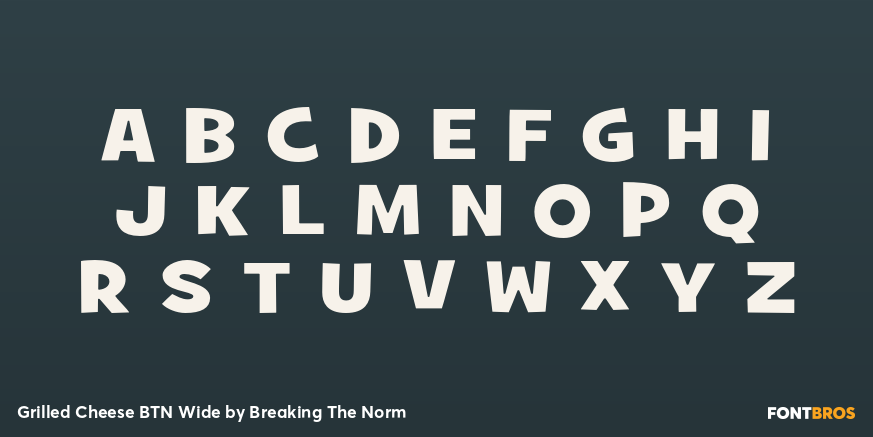 Grilled Cheese BTN Wide Font Poster #2