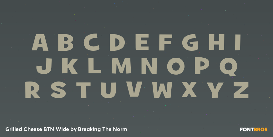 Grilled Cheese BTN Wide Font Poster #1