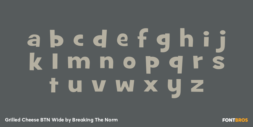 Grilled Cheese BTN Wide Font Poster #1