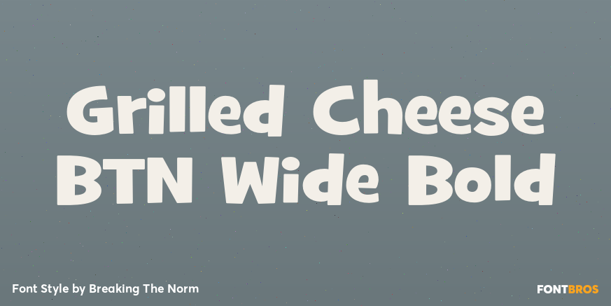 Grilled Cheese BTN Wide Bold Poster