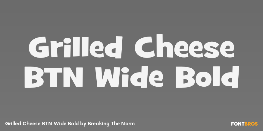 Grilled Cheese BTN Wide Bold Poster