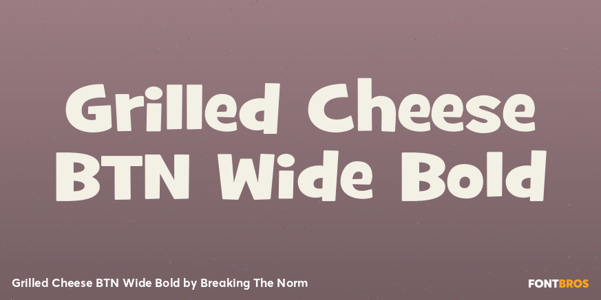 Grilled Cheese BTN Wide Bold Poster