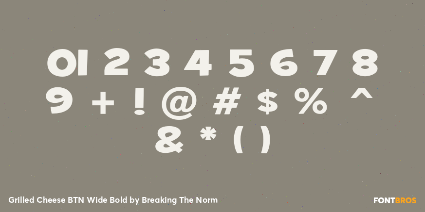 Grilled Cheese BTN Wide Bold Font Poster #4