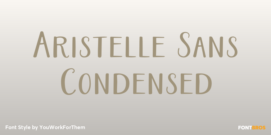 Aristelle Sans Condensed Poster