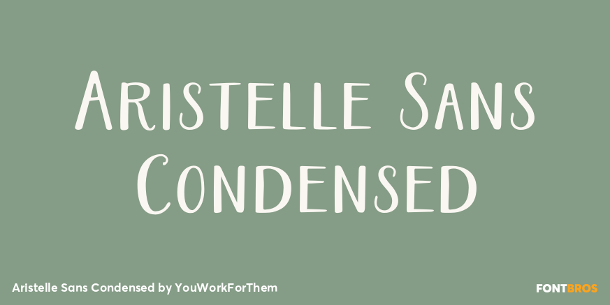 Aristelle Sans Condensed Poster