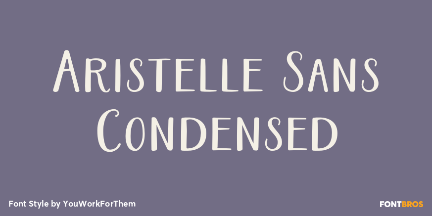 Aristelle Sans Condensed Poster