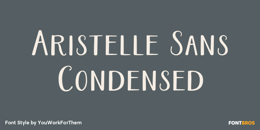 Aristelle Sans Condensed Poster