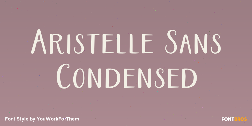 Aristelle Sans Condensed Poster