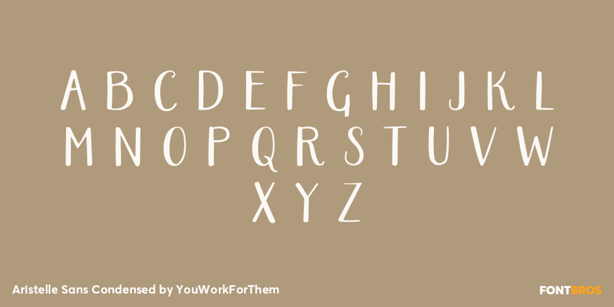 Aristelle Sans Condensed Font Poster #2