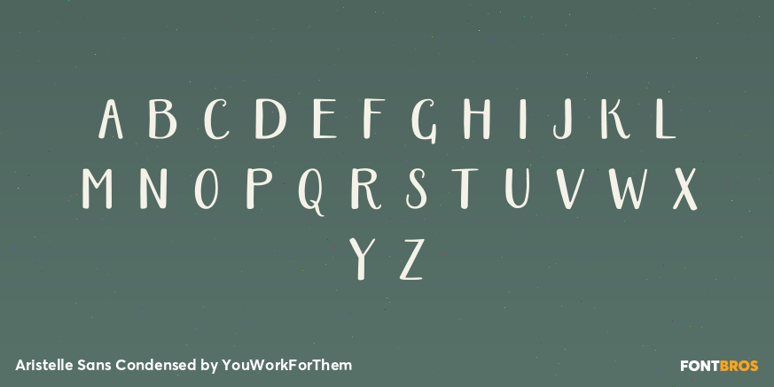 Aristelle Sans Condensed Font Poster #3