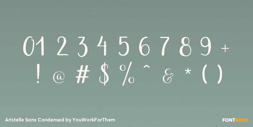 Aristelle Sans Condensed Font Poster #4