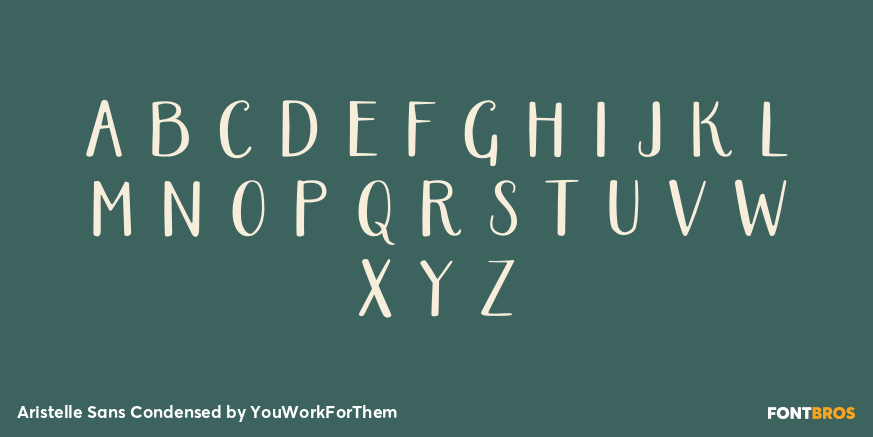 Aristelle Sans Condensed Font Poster #1