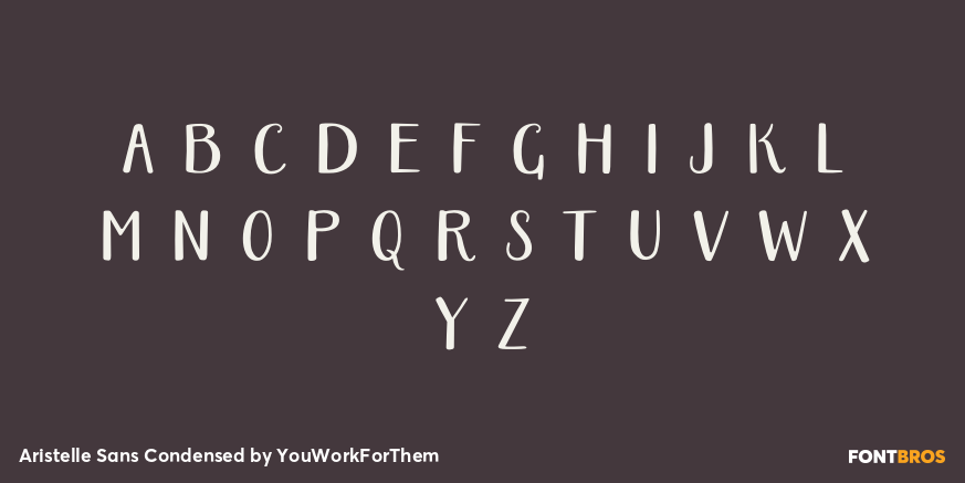 Aristelle Sans Condensed Font Poster #1