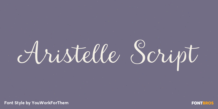 Aristelle Script Font Poster #1