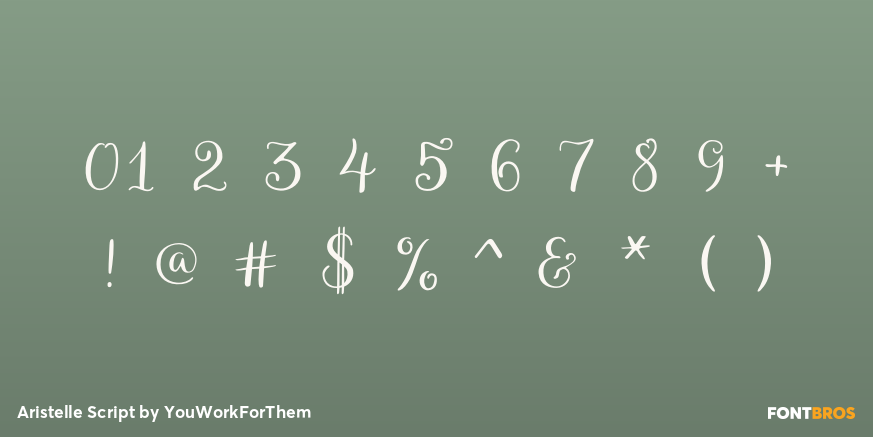 Aristelle Script Font Poster #1