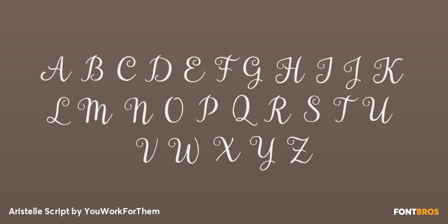 Aristelle Script Font Poster #1