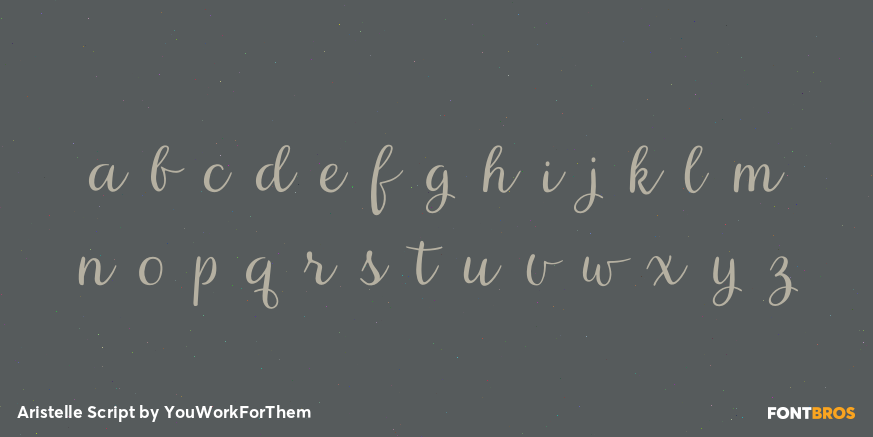 Aristelle Script Font Poster #1