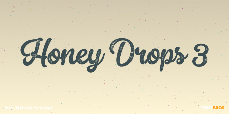 Honey Drops 3 Font Poster #1