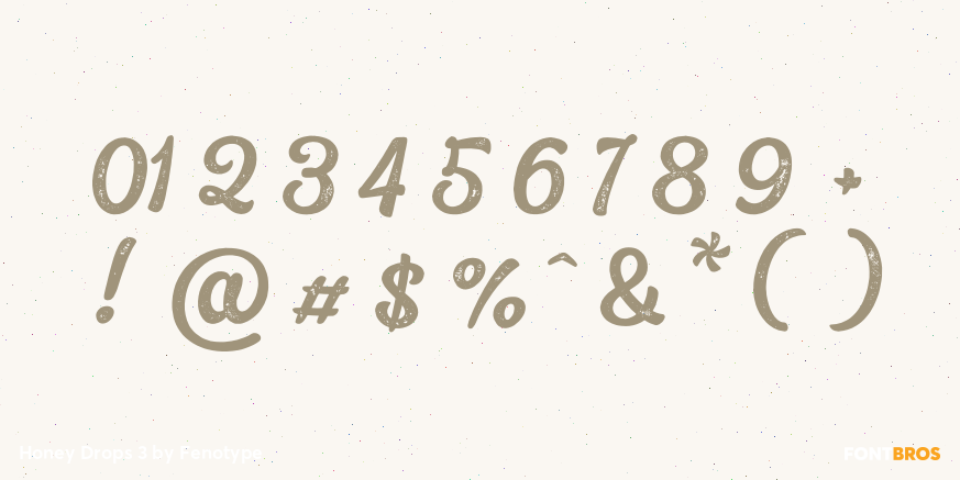 Honey Drops 3 Font Poster #1